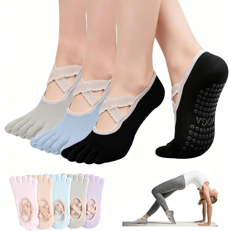 Grip Sock Yoga - Calzini Antiscivolo da Donna per Pilates,