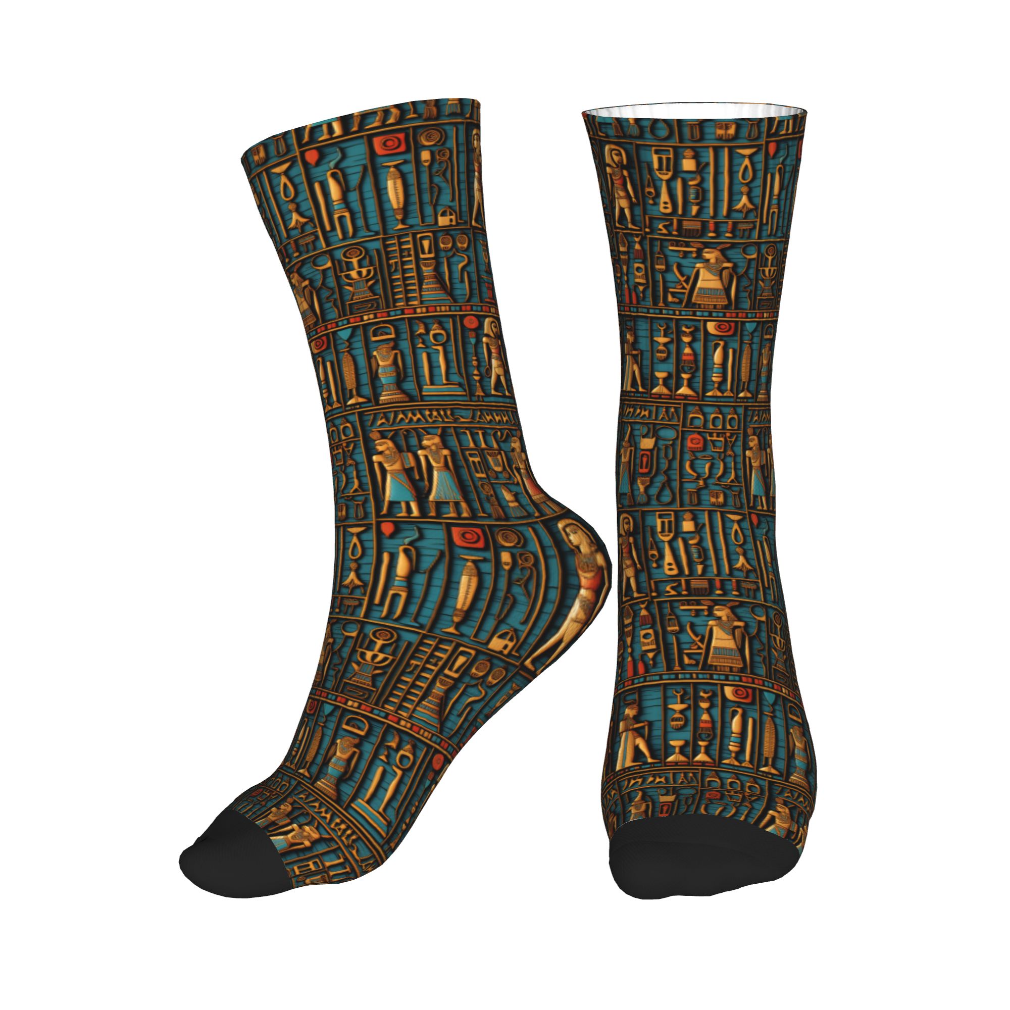 Dress Sock Men - Calzini da uomo con simboli egeroglifici